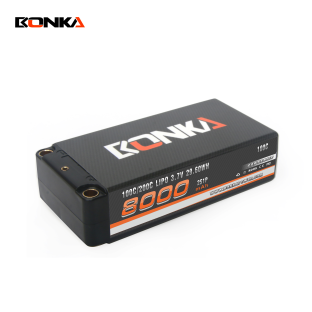 BONKA 8000mAh 100C 1S 3.7V Shorty Pack for RC Car